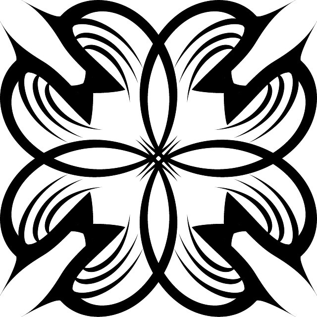 Tribal Floral Shape Free Vector 640x640 Tribal Floral Shape Free Vector