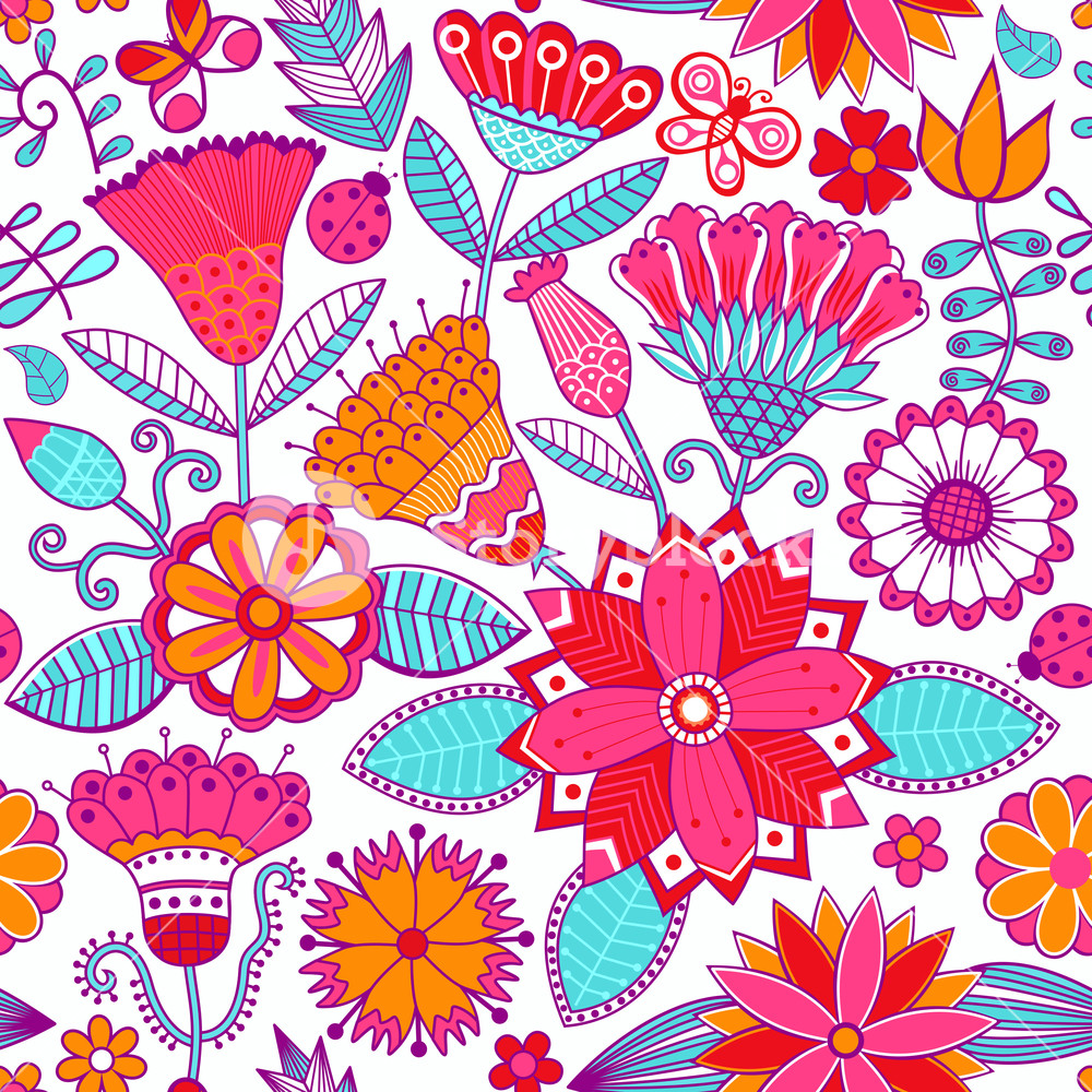 1000x1000 Vector Floral Doodle Floral Texture Copy That Square To The Side