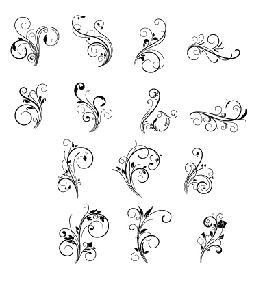 Floral Swirls Ornament Vector Free Download 387x430 Floral Swirls Ornament Vector Free Download