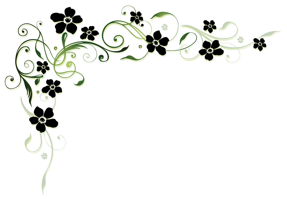 Black Flower With Floral Decor Vector Free Download 1200x832 Black Flower With Floral Decor Vector Free Download
