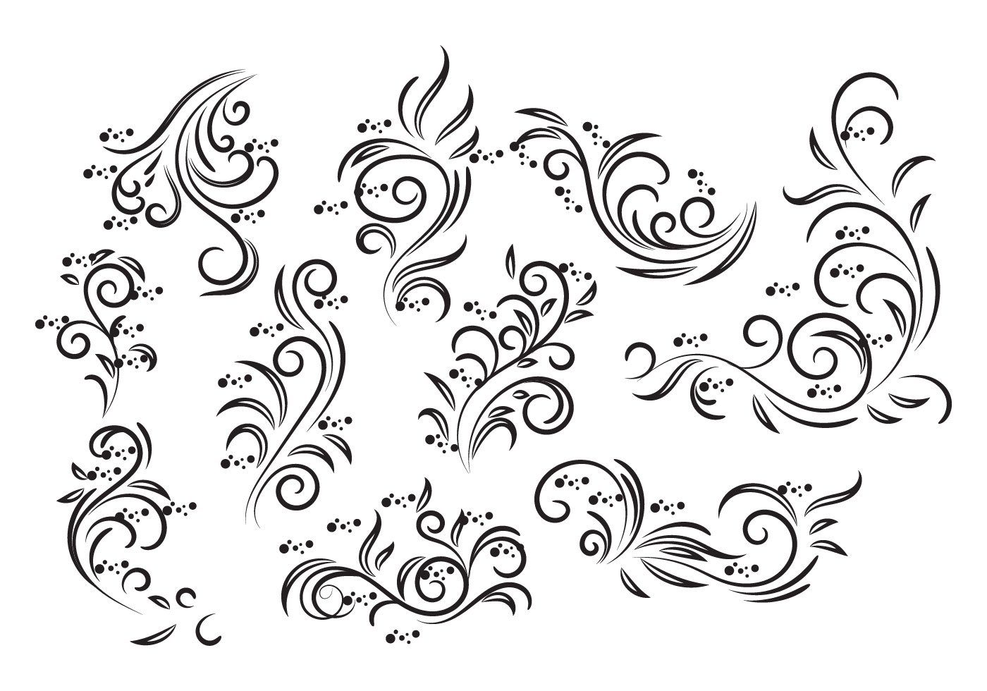 Floral Free Vector Art 1400x980 Floral Free Vector Art