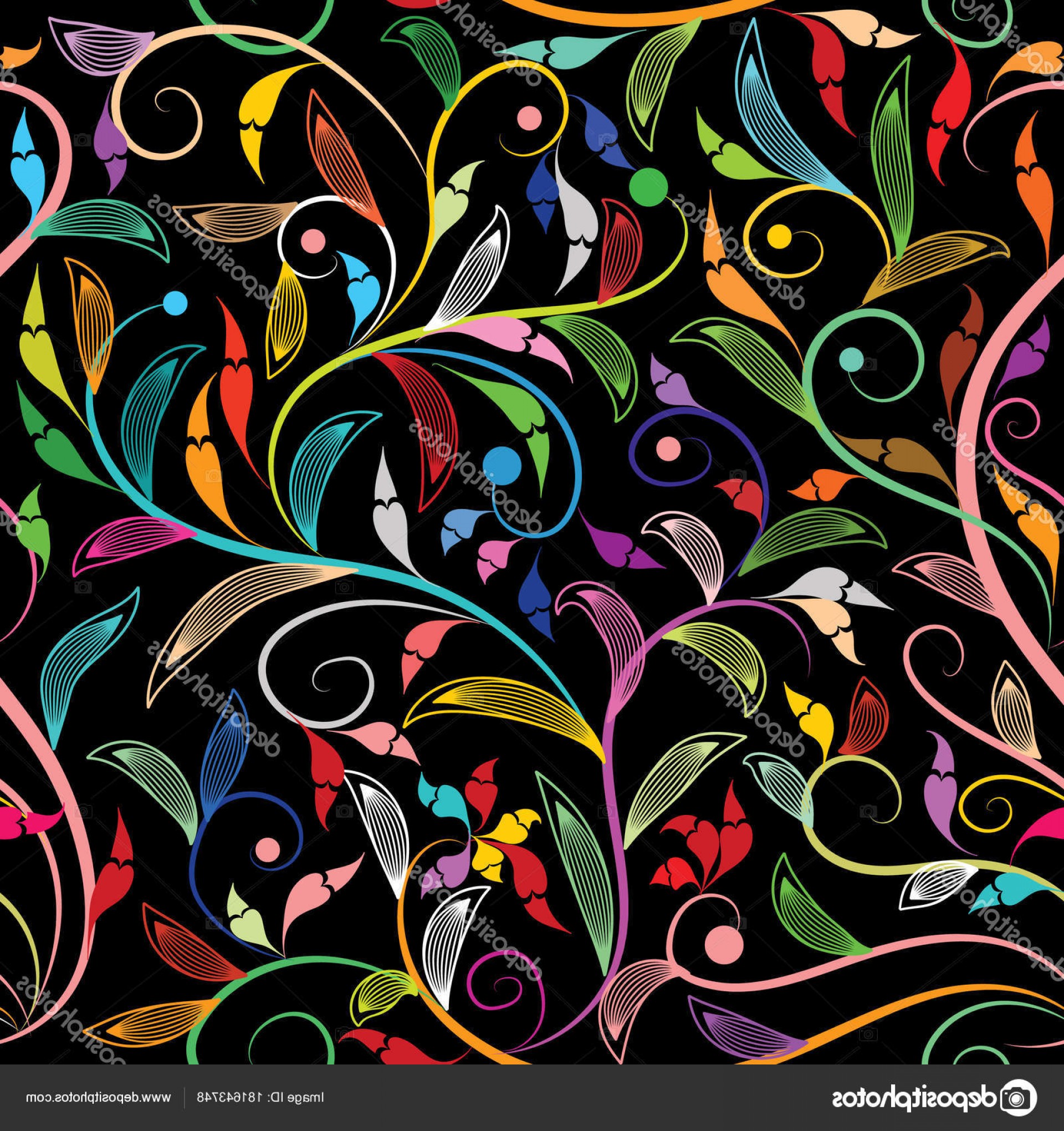 1920x2040 Colorful Swirl Floral Vector Graphics Soidergi