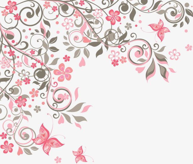 Vector Floral Decoration Corner Flower, Flowers, Corner Flower 650x555 Vector Floral Decoration Corner Flower, Flowers, Corner Flower