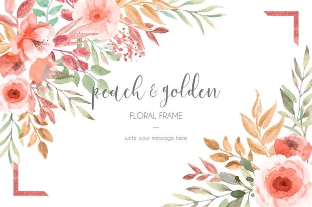 Floral Wedding Invitation With Watercolor Nature Vector Free 626x417 Floral Wedding Invitation With Watercolor Nature Vector Free