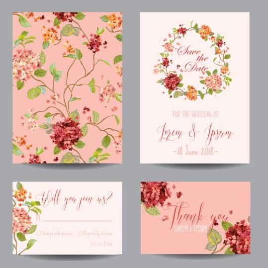 Autumn Flower Wedding Invitation Vectors Free Download 539x539 Autumn Flower Wedding Invitation Vectors Free Download
