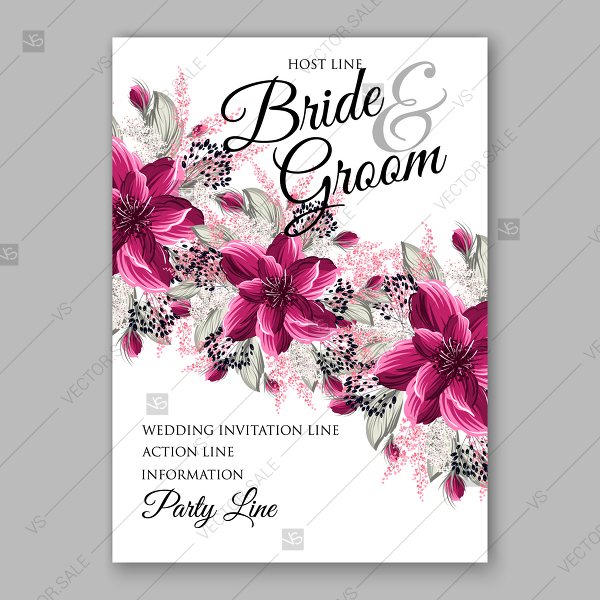 600x600 Watercolor Burgundy Anemone Peony Flowers For Bridal Shower