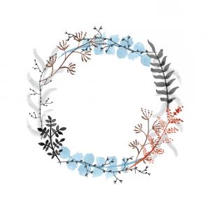 Floral Wreath Vector Free at Vectorified.com | Collection of Floral