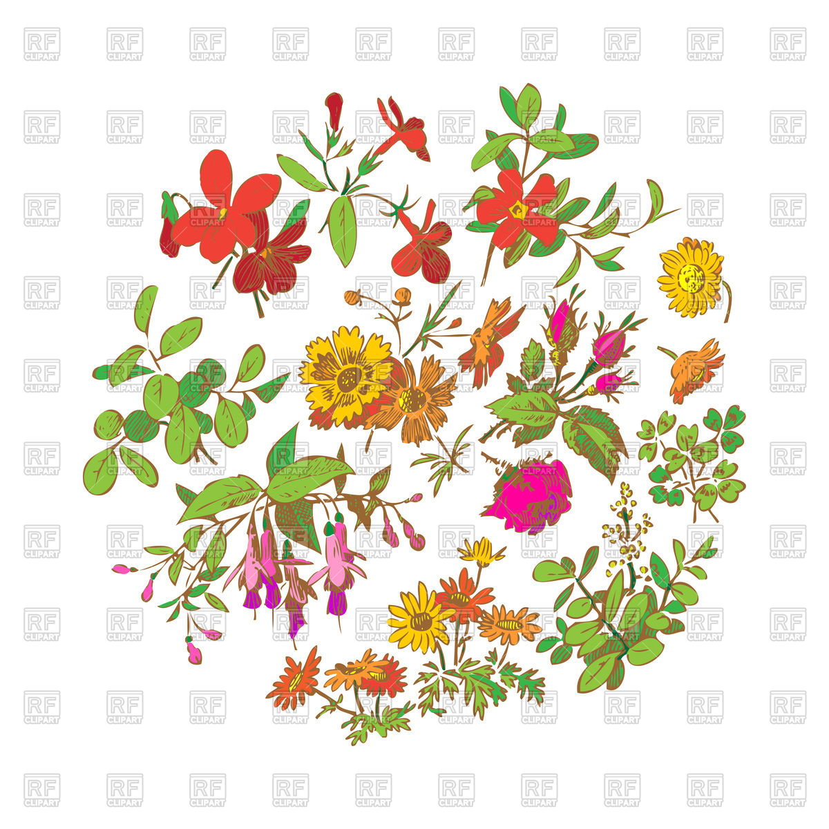 Floral Wreath Vector Image Of Plants And Animals Cosveta 1200x1200 Floral Wreath Vector Image Of Plants And Animals Cosveta