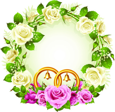 Flower Wreath Vector Free Vector Download 379x368 Flower Wreath Vector Free Vector Download