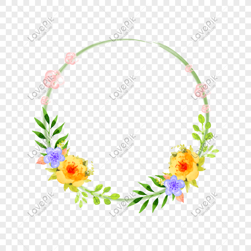 Floral Wreath Vector Free Download at Vectorified.com | Collection of ...