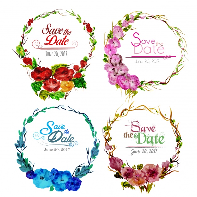 Wedding Floral Wreath Vector Free Download 626x626 Wedding Floral Wreath Vector Free Download