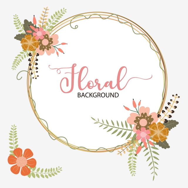 Wreath Of Flowers And Leaves Vector Floral, Wreath Vector, Floral 640x640 Wreath Of Flowers And Leaves Vector Floral, Wreath Vector, Floral