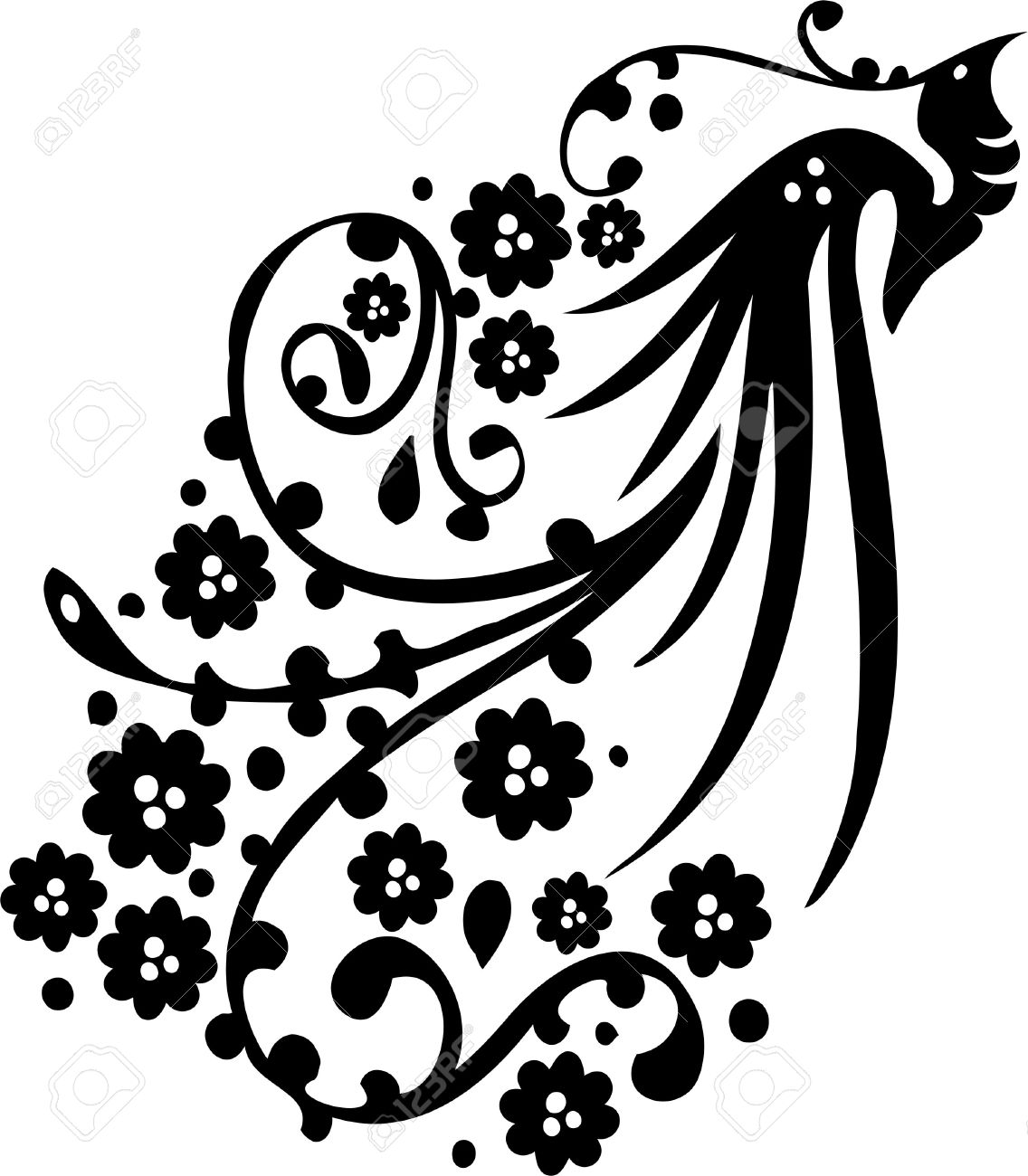 1136x1300 Tribal Clipart Floral