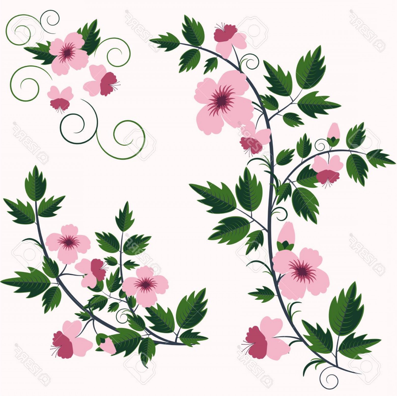 1560x1558 Vector Retro Flores Geekchicpro