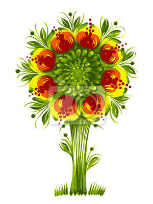 300x400 De Flores Ucrania Tribal Vector Estilo Vinilos Para