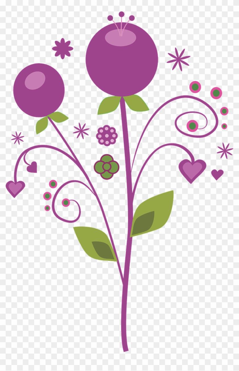 Purple Vector Flowers Png Image 840x1301 Purple Vector Flowers Png Image