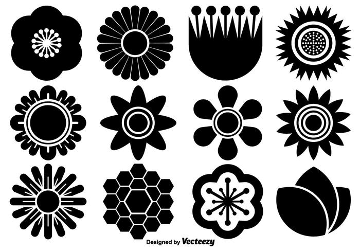 Vector De Iconos Plano De La Flor 700x490 Vector De Iconos Plano De La Flor
