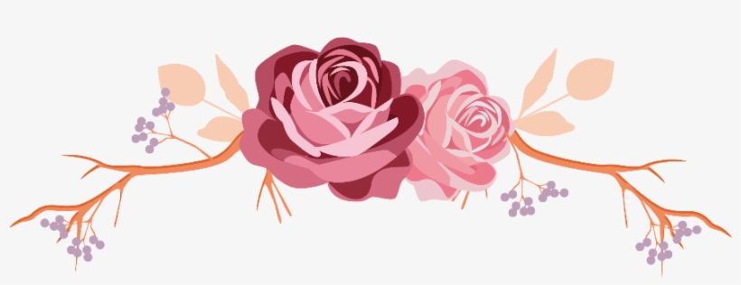 820x316 Flowers Rose Roses Leaves Branch Divider Border Frame