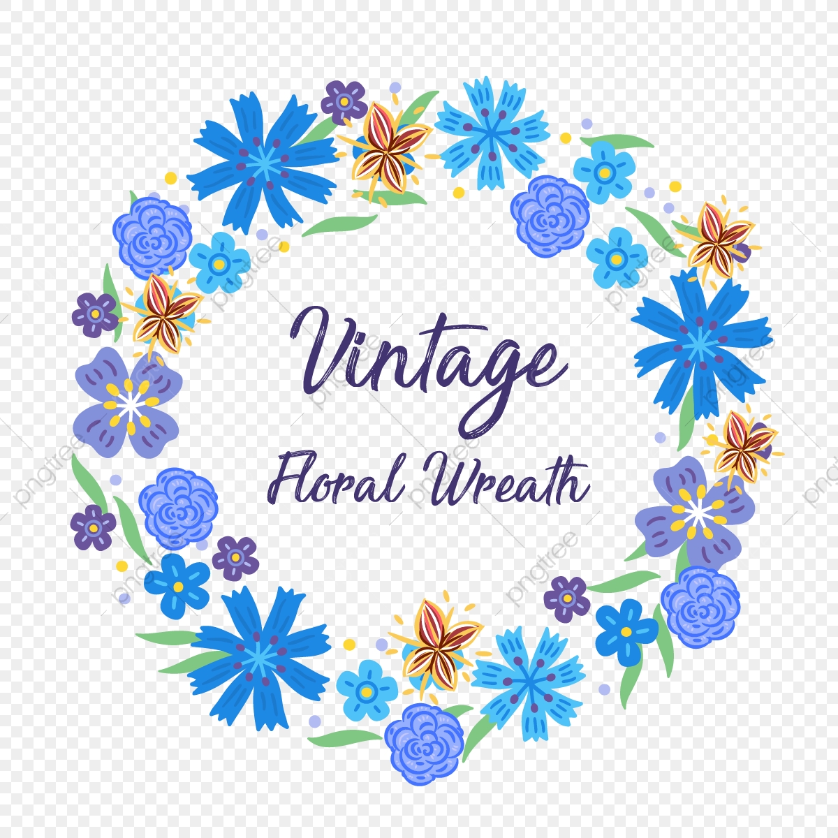 1200x1200 Corona De Flores Vintage, Vintage, Flowers, Floral Png Y Vector