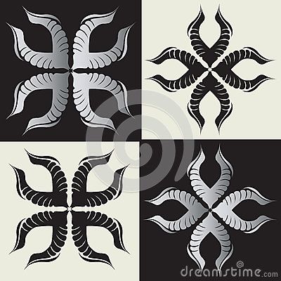 400x400 Florid Vector Shape Design With Label On Grunge Background