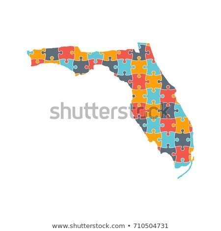 Florida Map Puzzle Vector Illustration 450x470 Florida Map Puzzle Vector Illustration