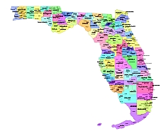 Florida County Map Vector at Vectorified.com | Collection of Florida ...