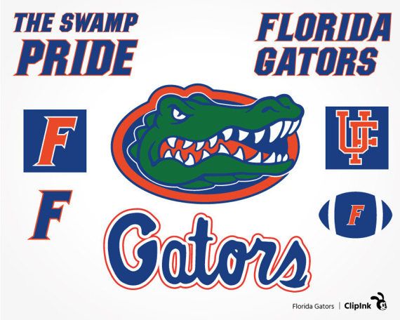 570x456 Florida Gators Clipart Silhouette Digital