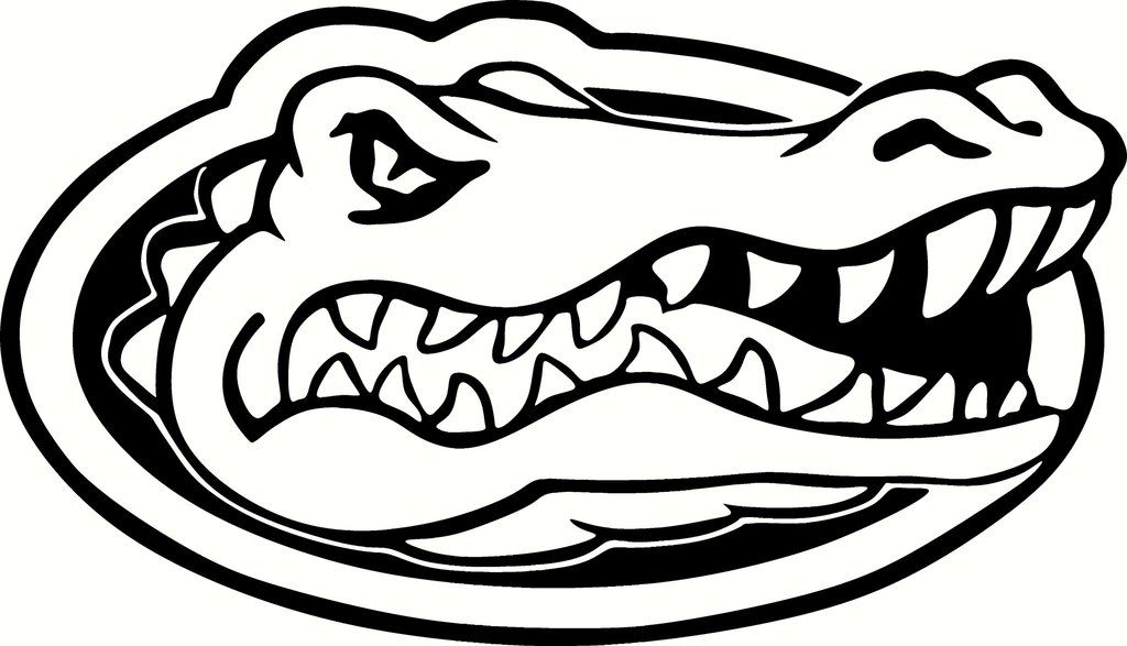 1024x587 Florida Gators Logo Black And White Art Florida Gators Logo