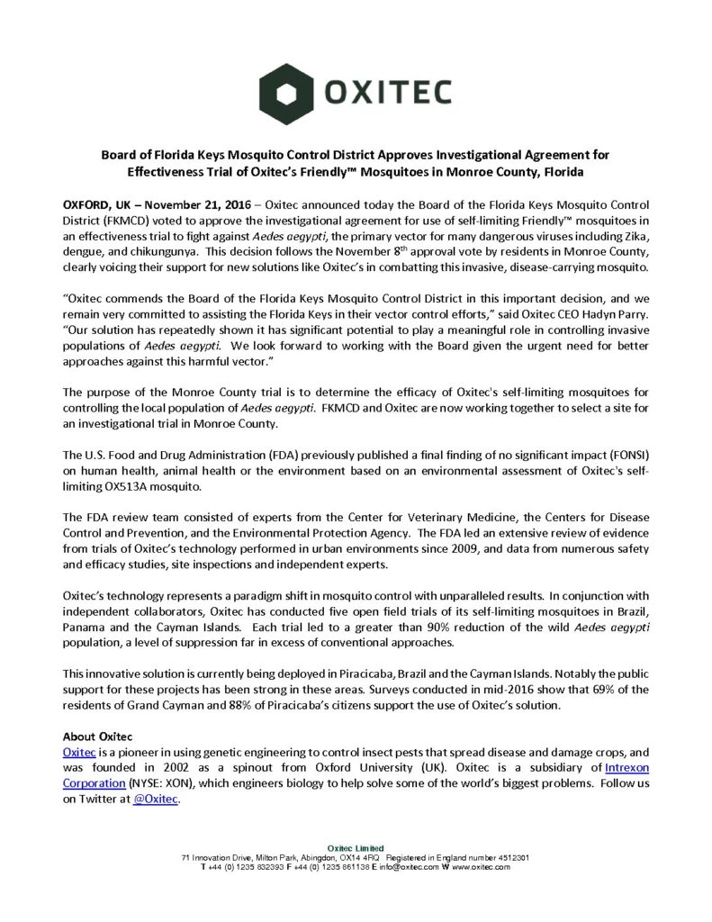 Board Of Florida Keys Mosquito Control District Approves 791x1024 Board Of Florida Keys Mosquito Control District Approves
