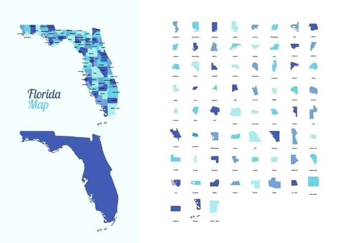 700x490 Florida Map With Counties