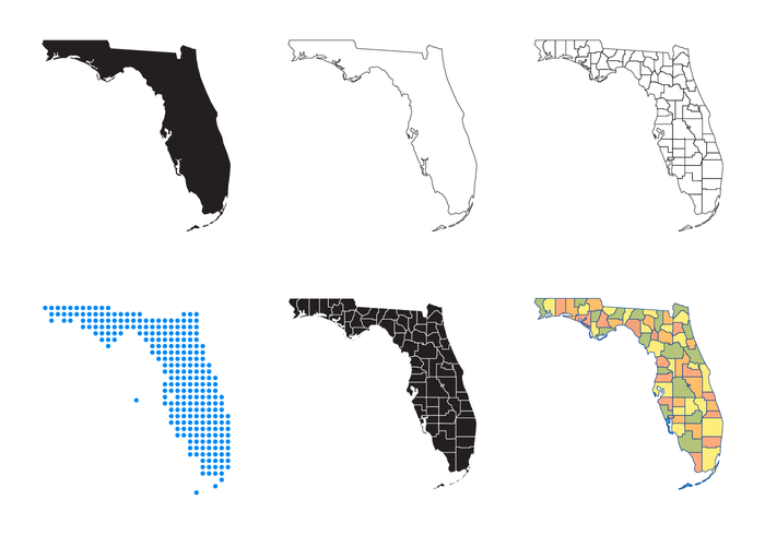 700x490 Florida Map Vector