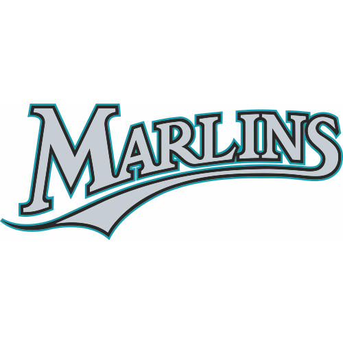 500x500 Florida Marlins Script Logo Light Iron On Stickers
