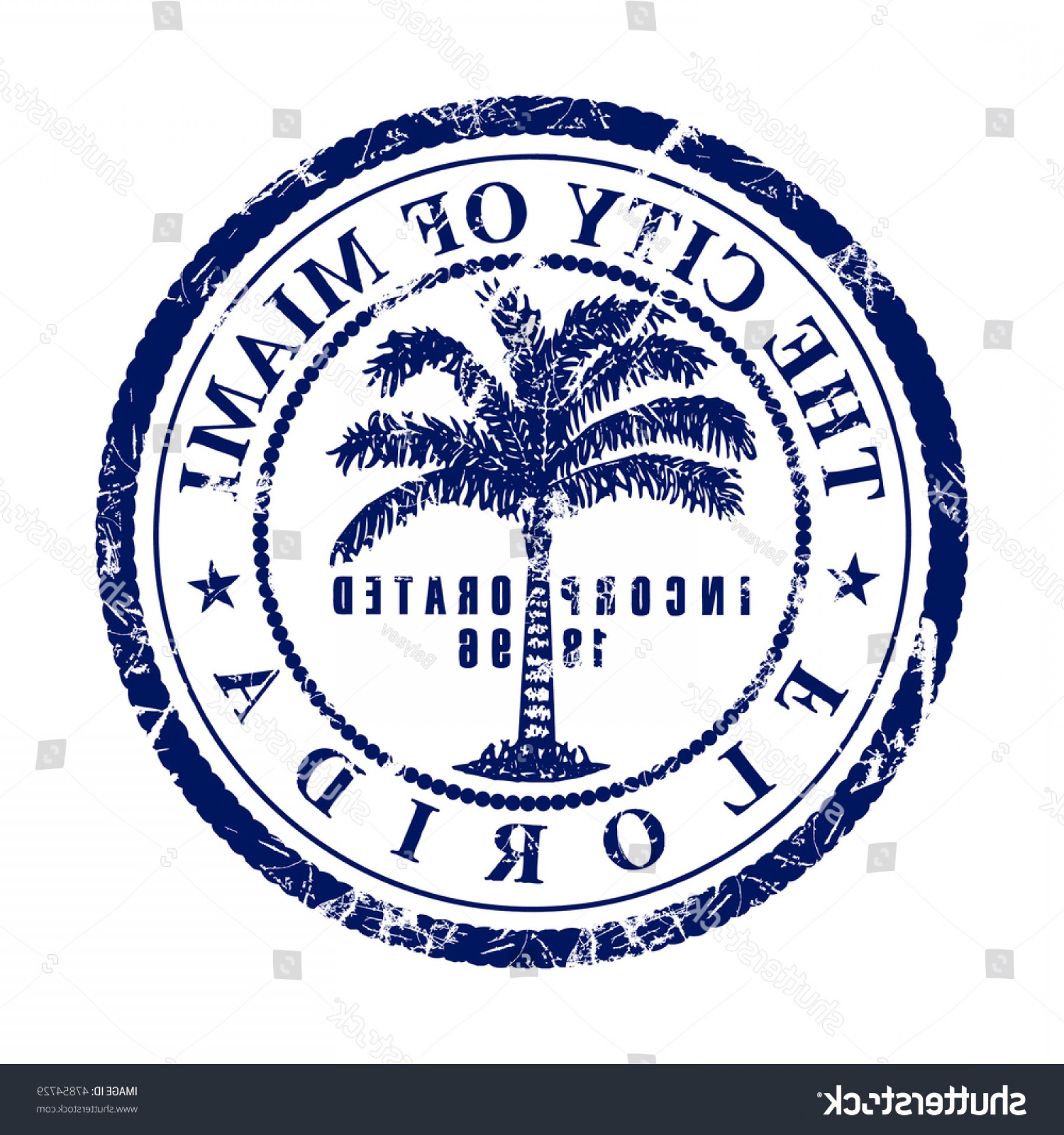 1800x1920 Bright Stamp Symbol City Miami Florida Savoyuptown