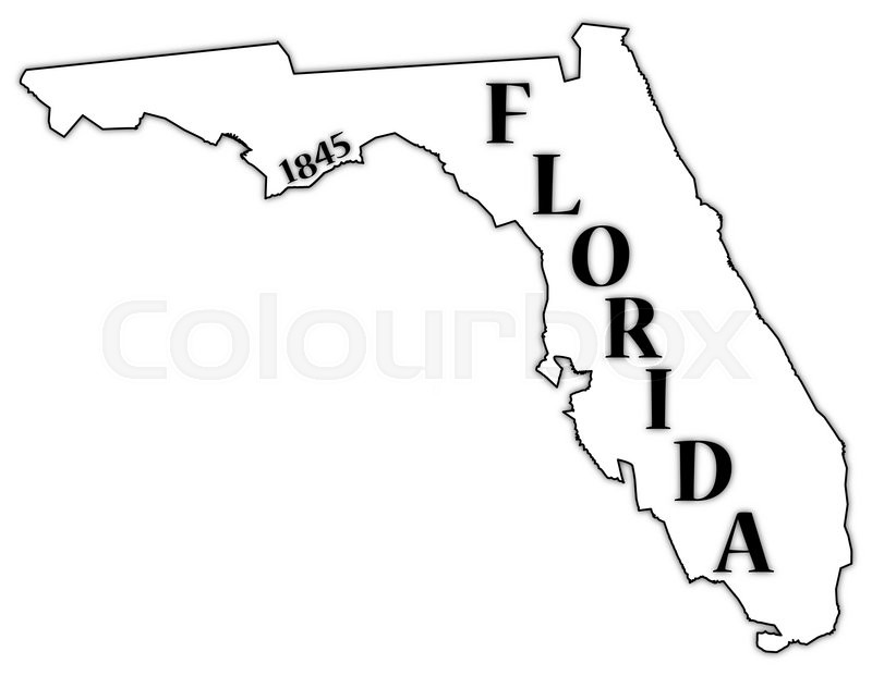 Florida Outline Vector