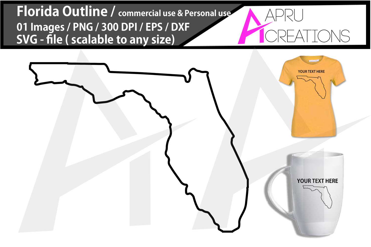 1500x998 Florida Vector Map Florida Outline Graphic