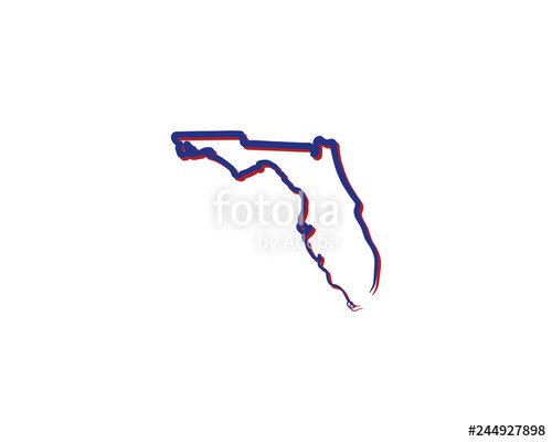 500x400 Florida Outline Logo Icon Stock Image And Royalty Free Vector