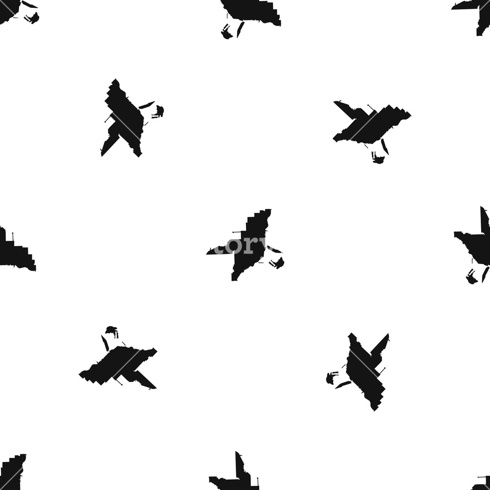 1000x1000 Florida Map Pattern Repeat Seamless In Black Color For Any Design