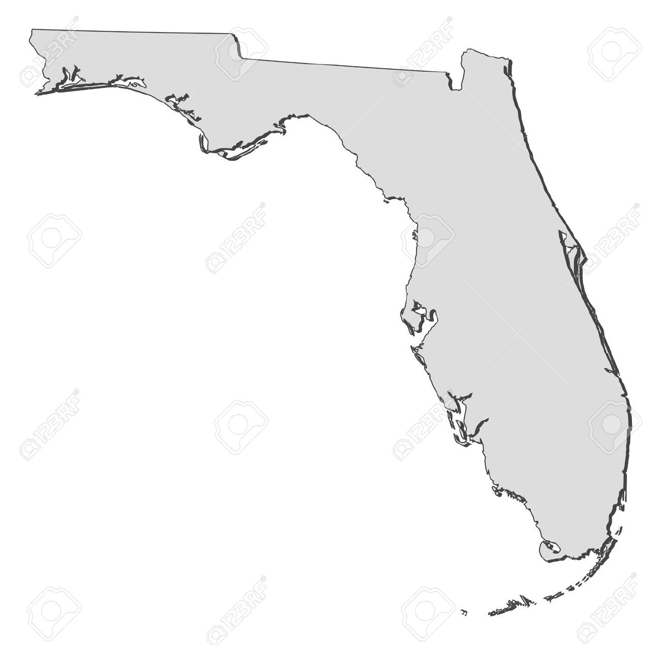 1300x1269 Florida State Map Graphic Royalty Free Stock Png Files, Free Clip