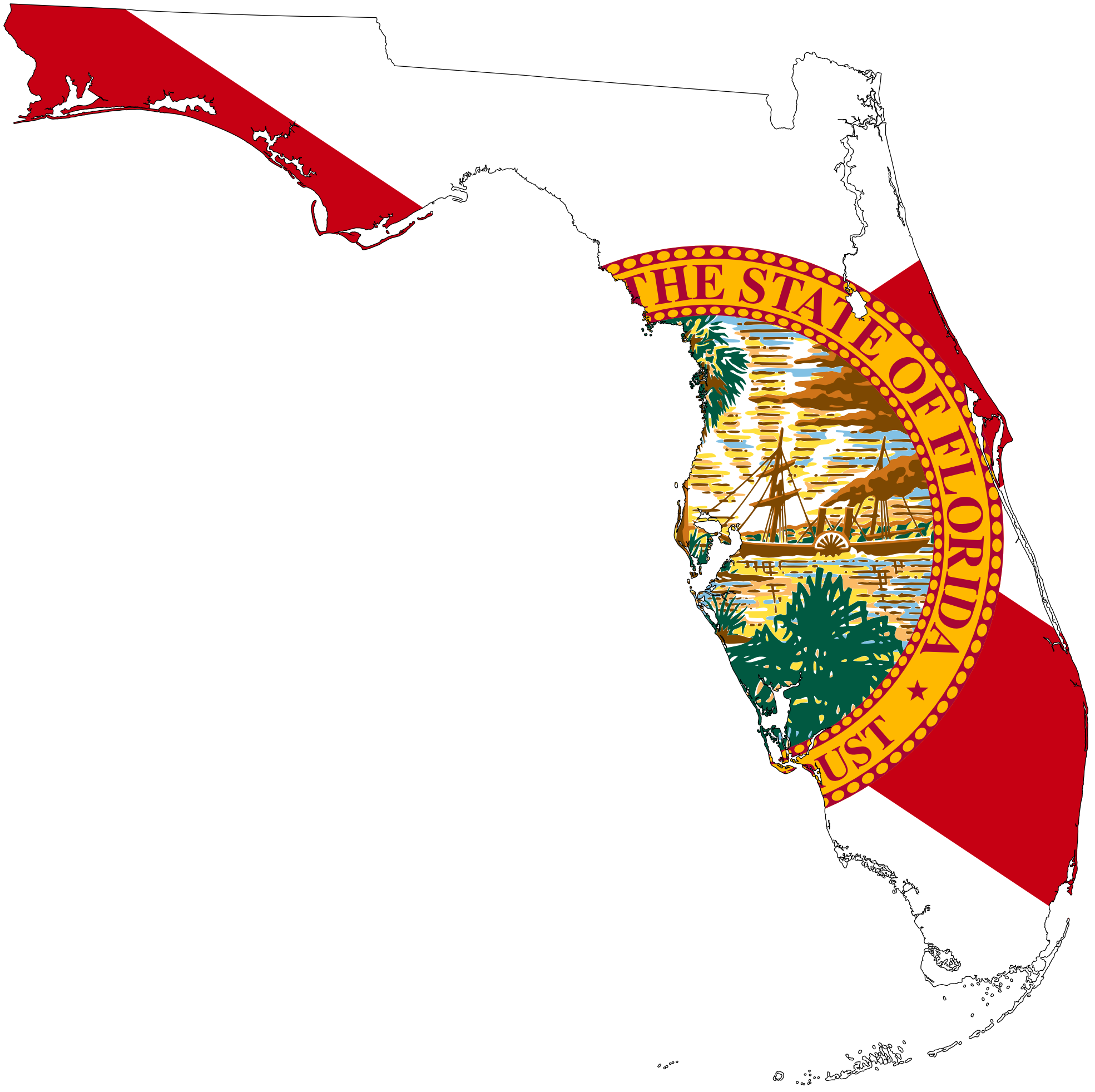 1969x1963 Exact Florida Map Download Free Download Free Vector Art