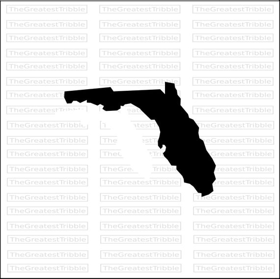 570x569 Florida State Map Png Vector Graphic Clip Art Us Etsy