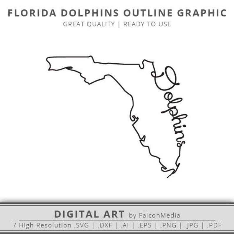 Florida Dolphins Florida State Outline Florida Etsy 794x794 Florida Dolphins Florida State Outline Florida Etsy