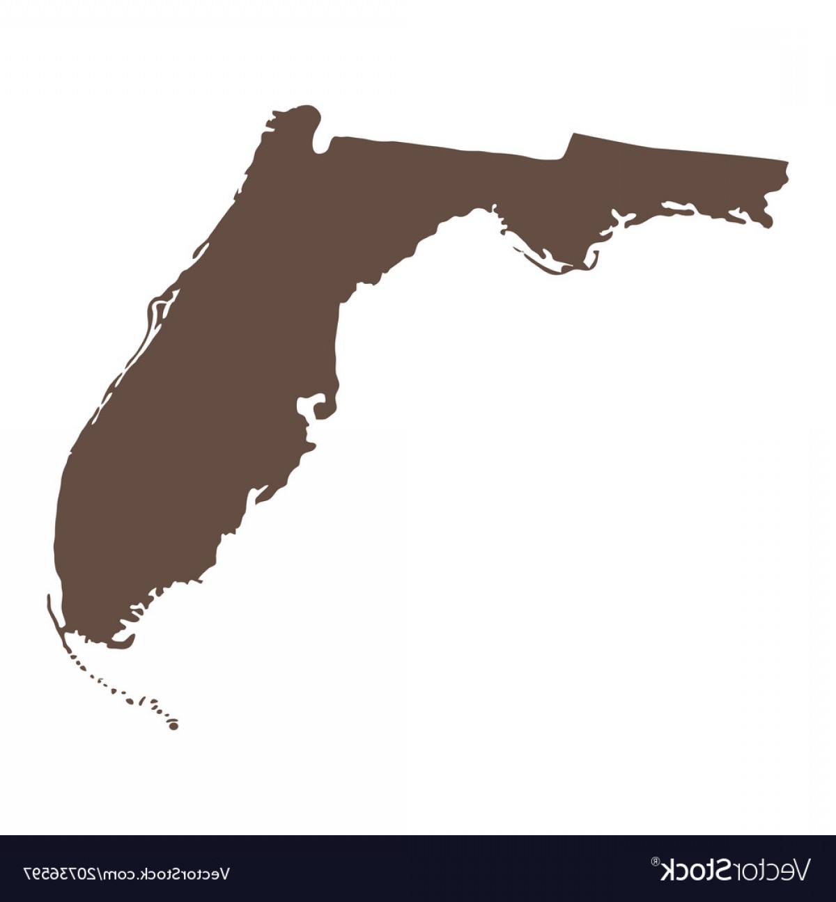 Florida State Outline Vector at Vectorified.com | Collection of Florida ...