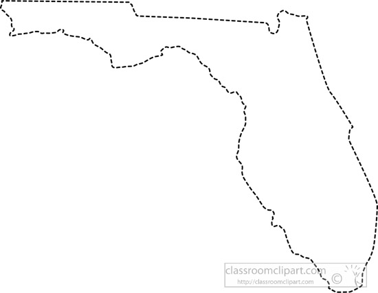 Us State Black White Maps Florida State Outline 550x427 Us State Black White Maps Florida State Outline