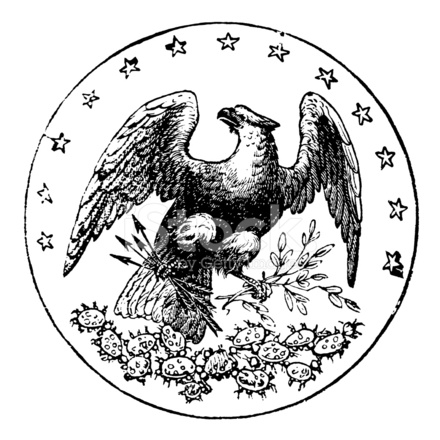 440x440 Old State Seal Of Florida Stock Vector