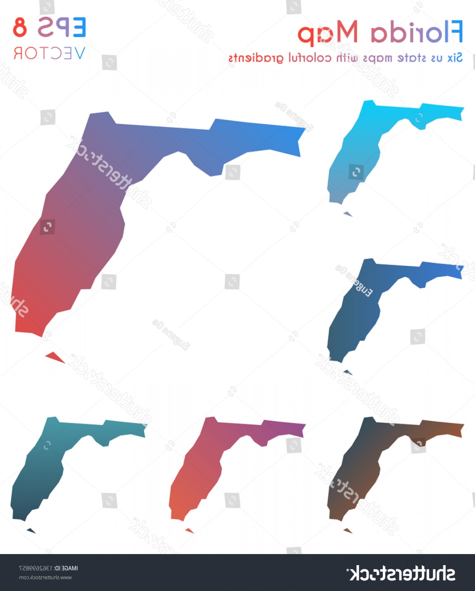 1543x1920 Map Florida Beautiful Gradients Beauteous Set Handandbeak