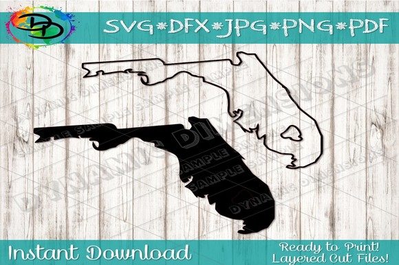 580x386 Florida Vector Clipart Graphic