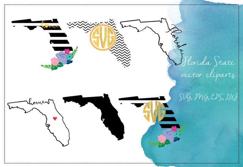 794x547 Florida Florida Vector Florida Fl Etsy