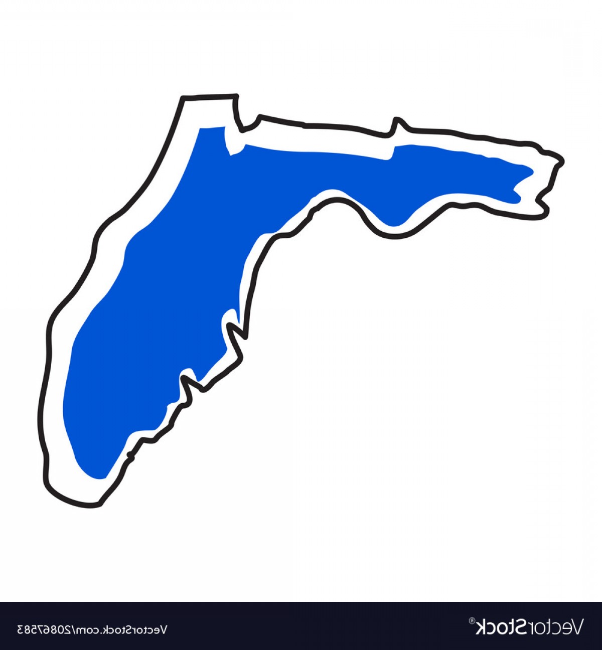 1200x1296 Isolated Map Of The State Of Florida Vector Geekchicpro