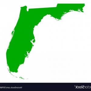 300x300 Map Of The Us State Florida Vector Catchsplace