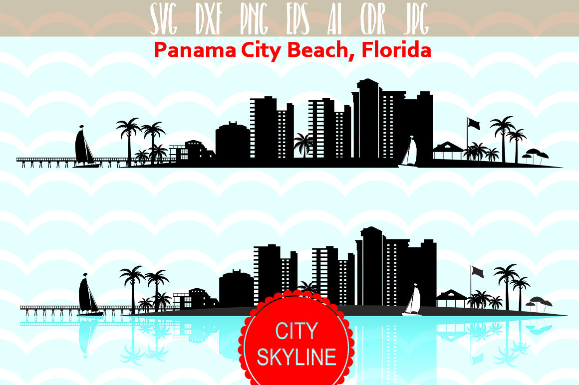 1160x772 Panama City Beach Florida Vector Skyline